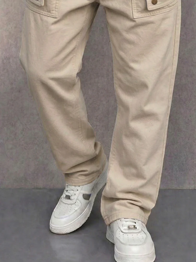 Urban Essential 100% Cotton Cargo Pants - Image 4