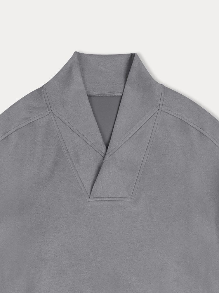 Urban Relaxed Fit Suede Sweatshirt - Image 4