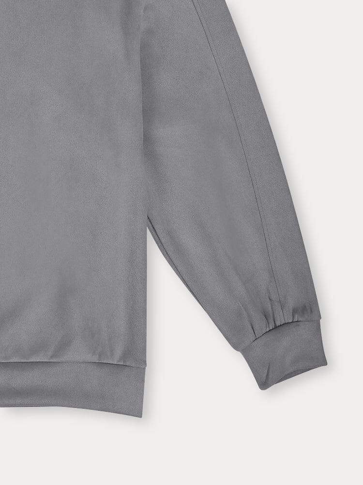 Urban Relaxed Fit Suede Sweatshirt - Image 6