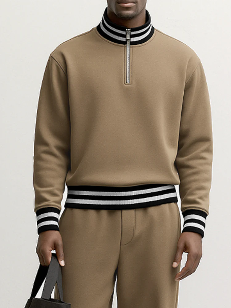 Urban Ribbed Sweatshirt Pants Set - Image 3