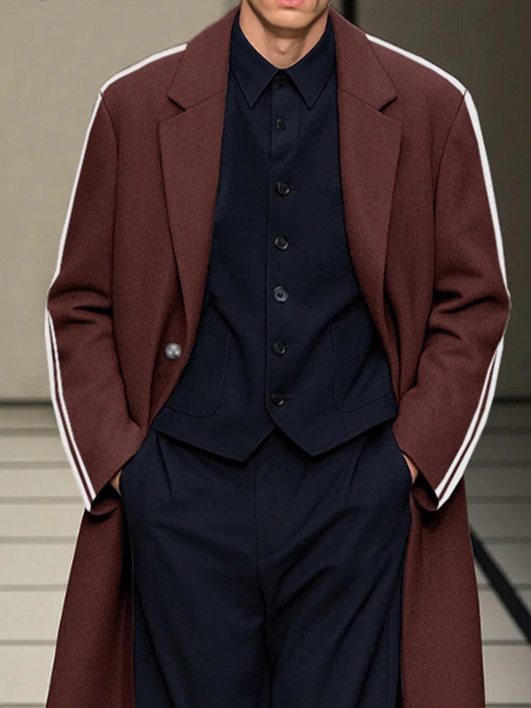 Urban Side Stripe Tweed Coat - Image 3