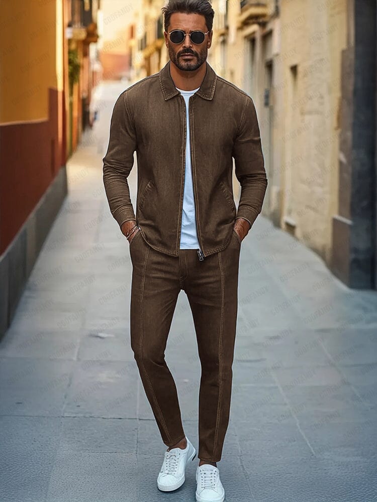 Urban Two-Piece Denim Set - Image 2
