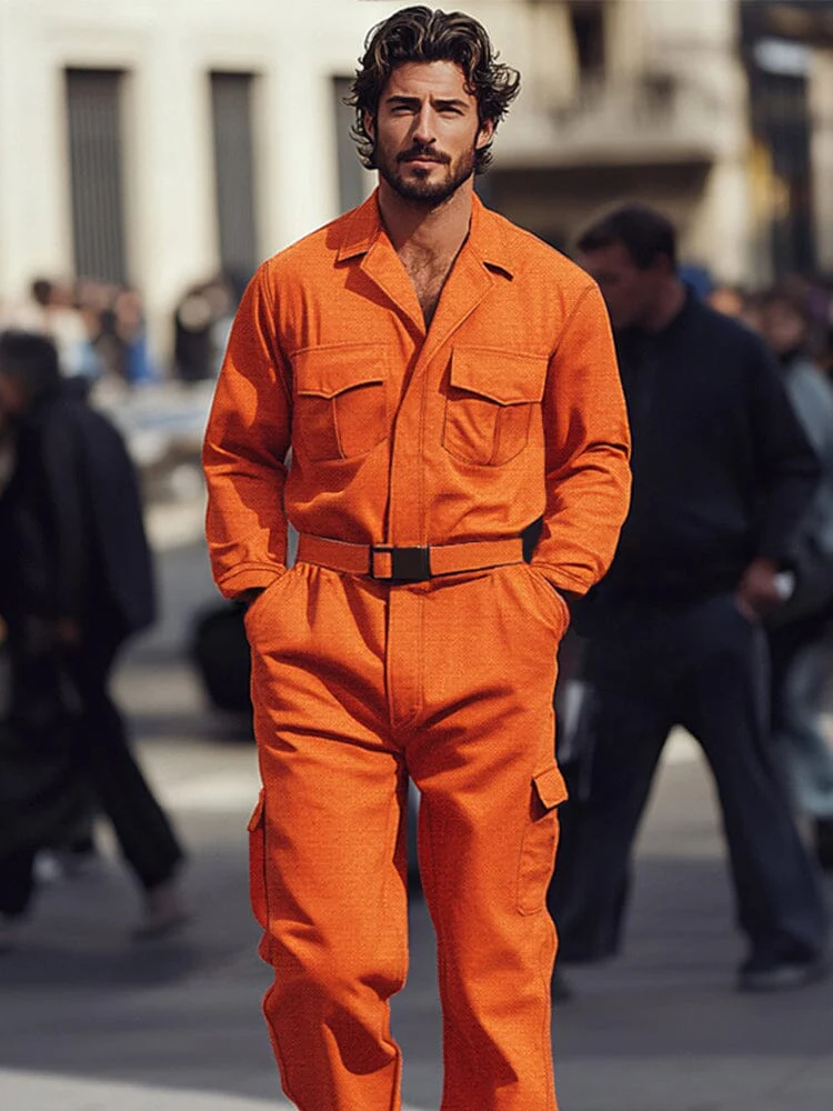 Urban Zip Front Cotton Jumpsuit - Image 3