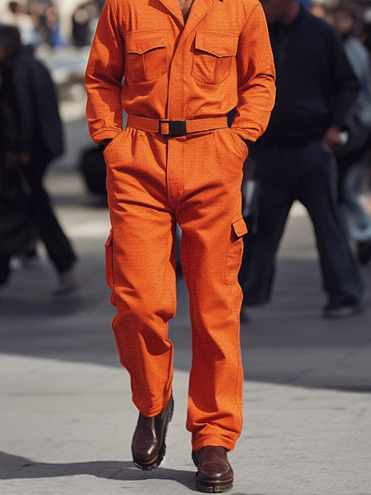 Urban Zip Front Cotton Jumpsuit - Image 4