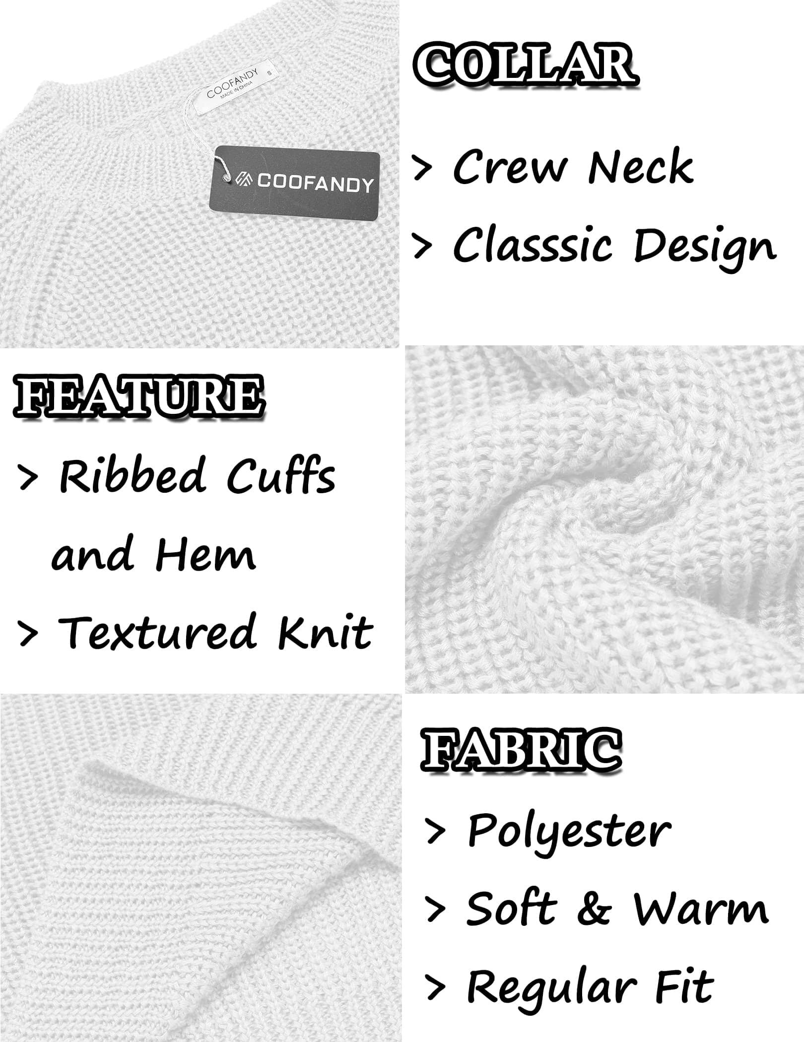 Crew Neck Slim Fit Knitted Pullover Sweater (US Only) - Image 10