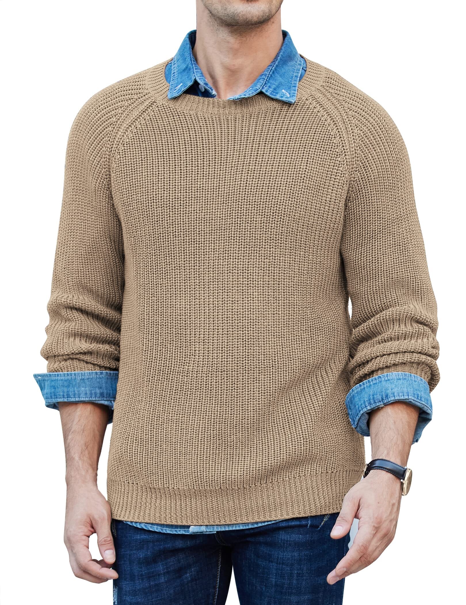 Crew Neck Slim Fit Knitted Pullover Sweater (US Only) - Image 7