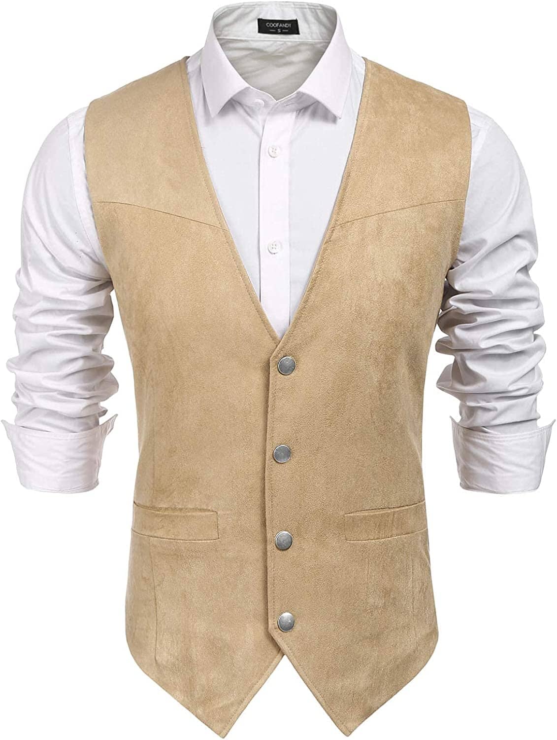 Western Suede Leather Vest Suit (US Only) - Image 2