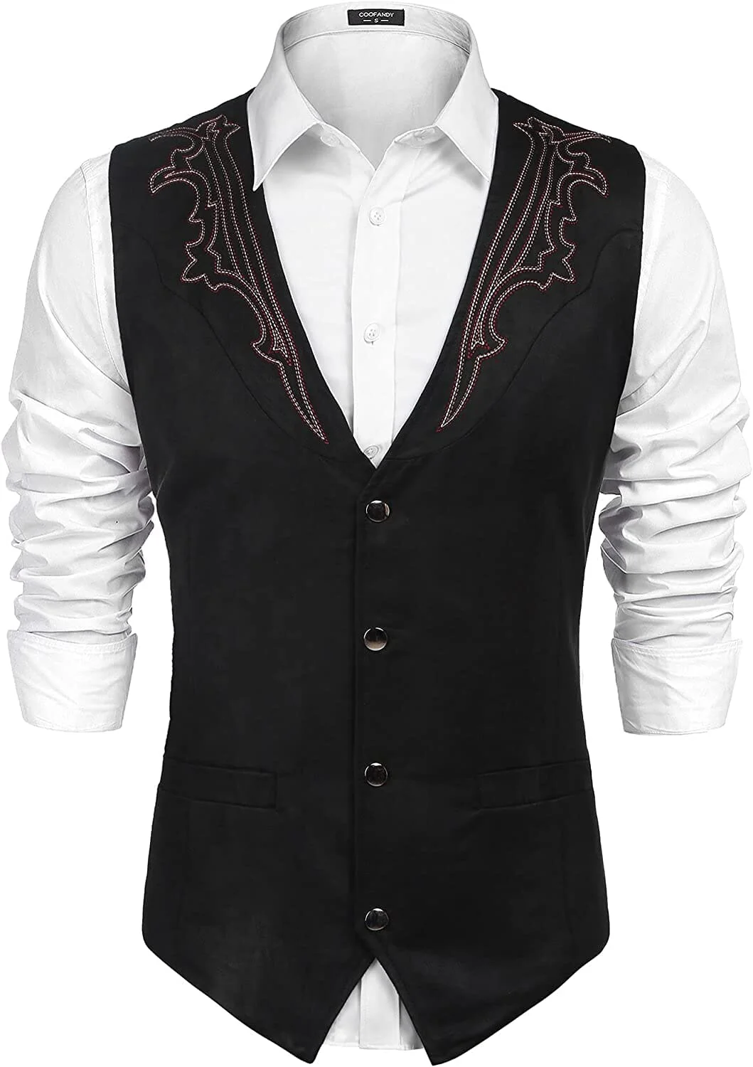 Western Suede Leather Vest Suit (US Only) - Image 3