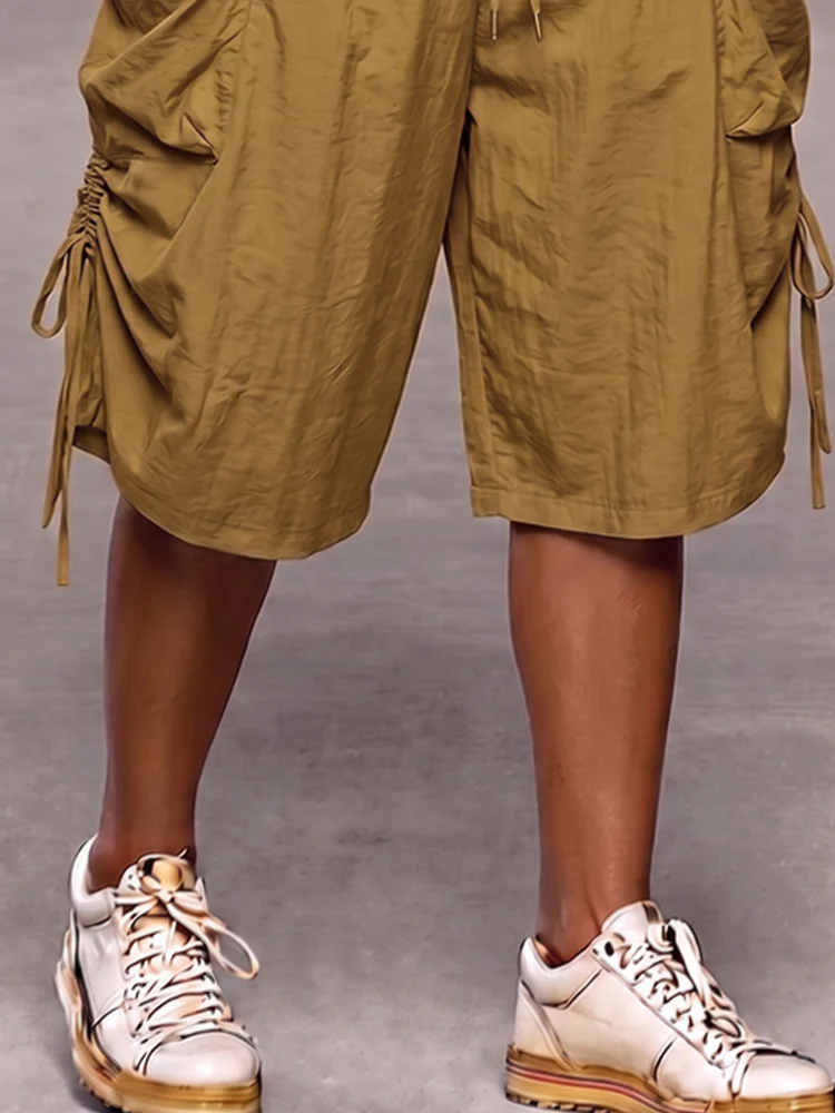 Utility Baggy Drawstring Cargo Shorts - Image 4