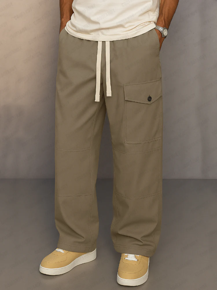 Utility Functional Casual Cargo Pants - Image 2