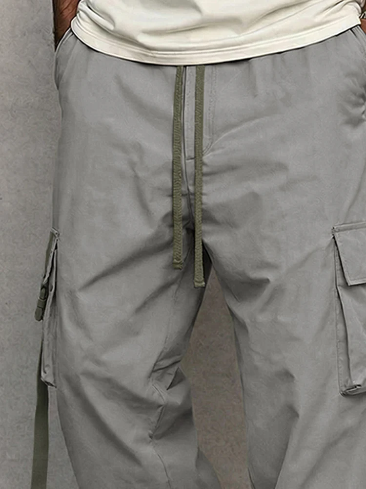 Utility Loose Fit Drawstring Waist Cargo Pants - Image 3