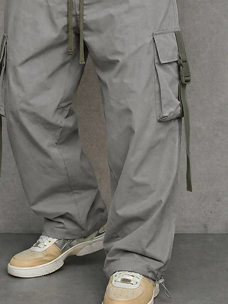 Utility Loose Fit Drawstring Waist Cargo Pants - Image 4