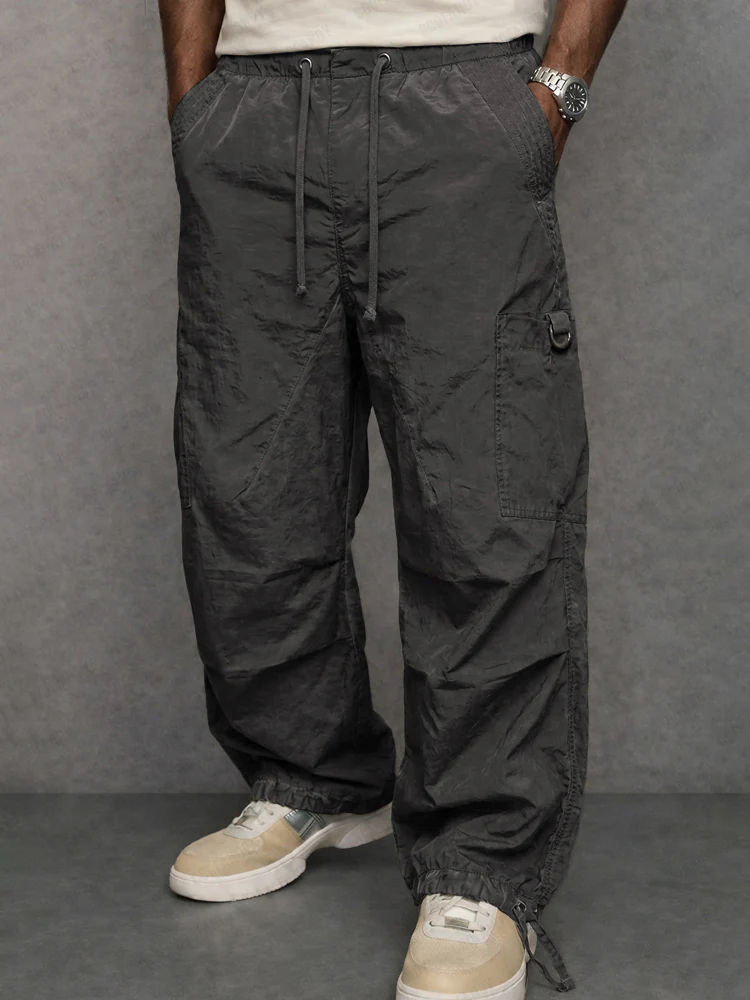 Utility Multi-pocket Drawstring Cargo Pants - Image 2
