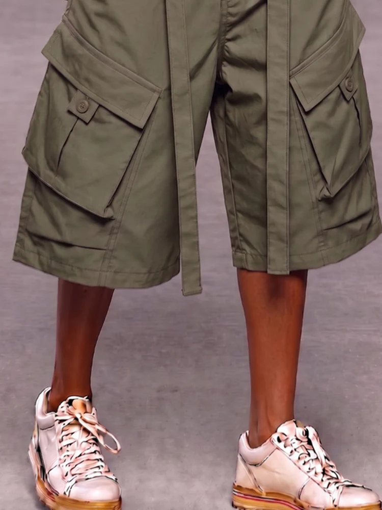 Utility Multi-Pocket Techwear Cargo Shorts - Image 4
