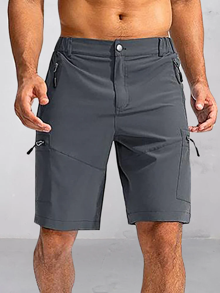 Utility Zipper Pockets Cargo Shorts - Image 2