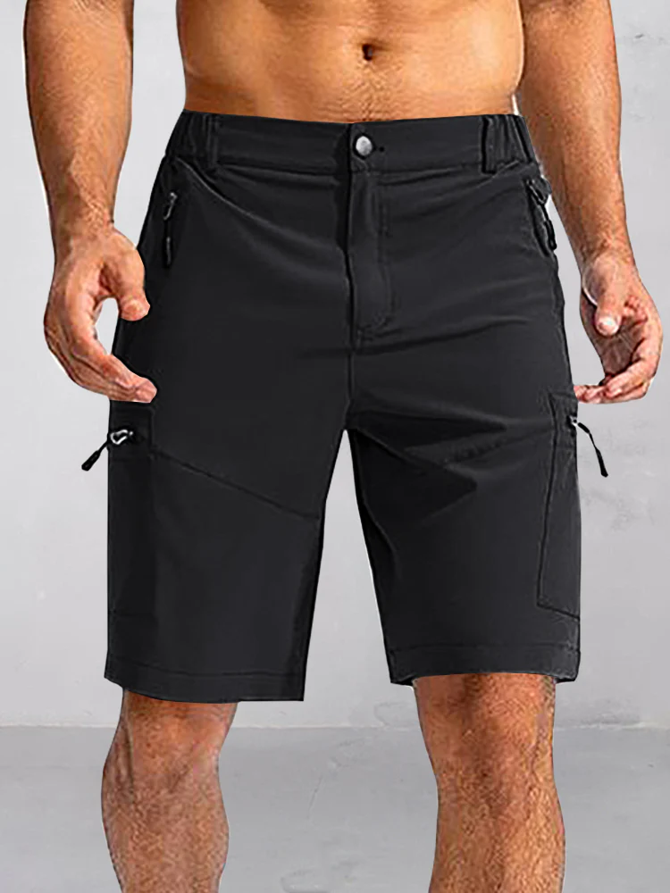 Utility Zipper Pockets Cargo Shorts - Image 3