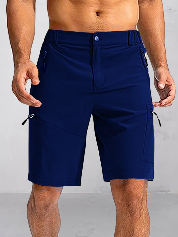 Utility Zipper Pockets Cargo Shorts - Image 4