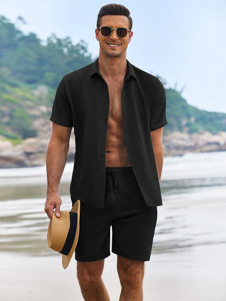 Vacation Textured Beach Shirt Set (US Only) - Image 4