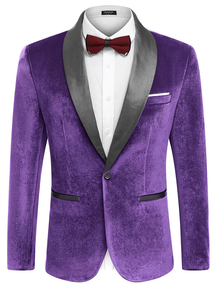 Velvet Tuxedo Blazer Jacket (US Only) - Image 10