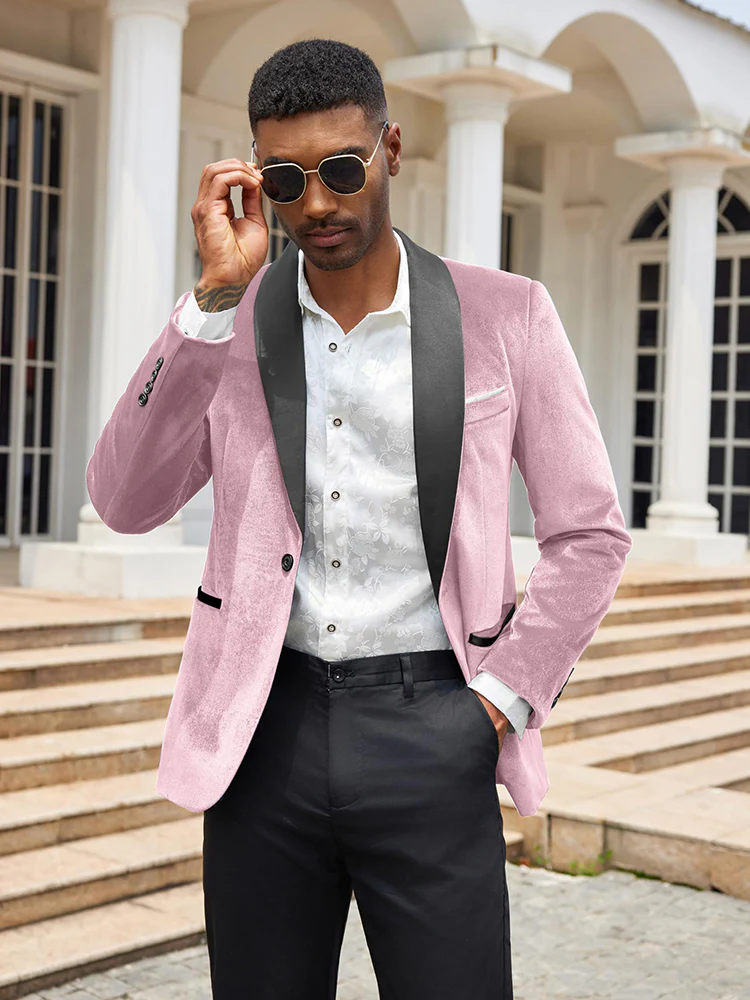 Velvet Tuxedo Blazer Jacket (US Only) - Image 11