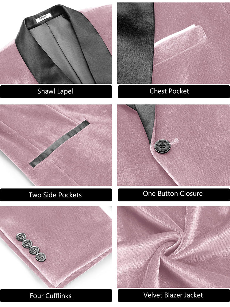 Velvet Tuxedo Blazer Jacket (US Only) - Image 13
