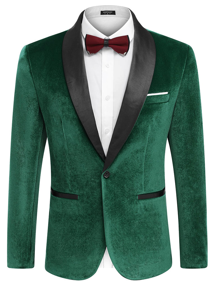 Velvet Tuxedo Blazer Jacket (US Only) - Image 3