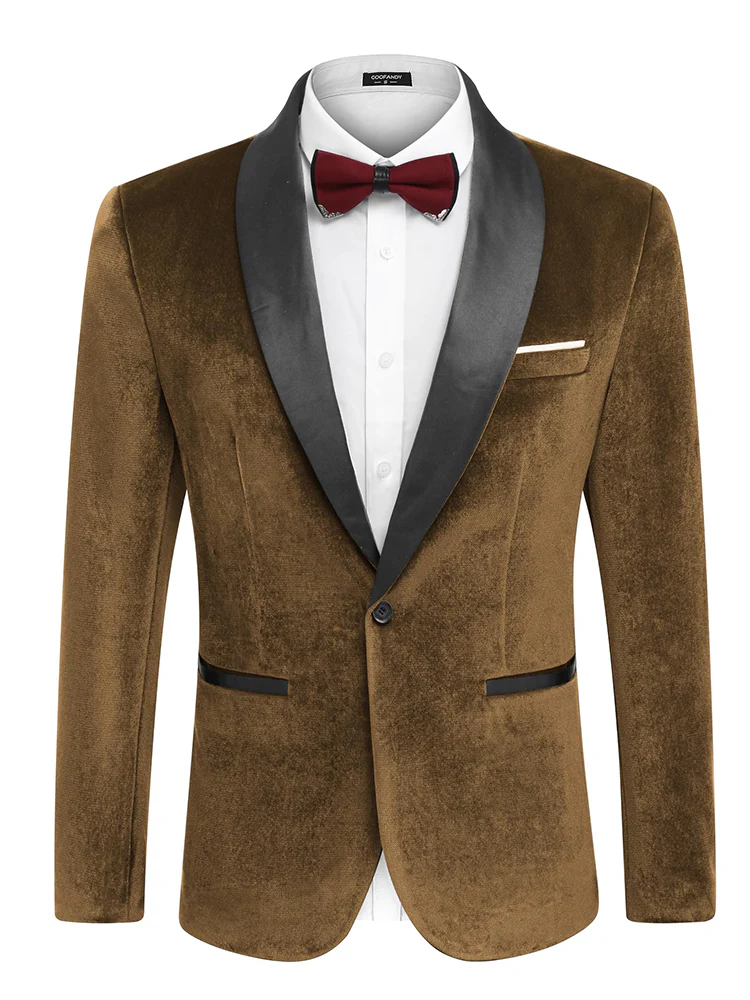 Velvet Tuxedo Blazer Jacket (US Only) - Image 4