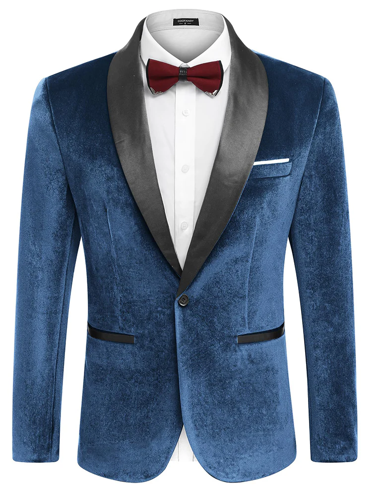 Velvet Tuxedo Blazer Jacket (US Only) - Image 6