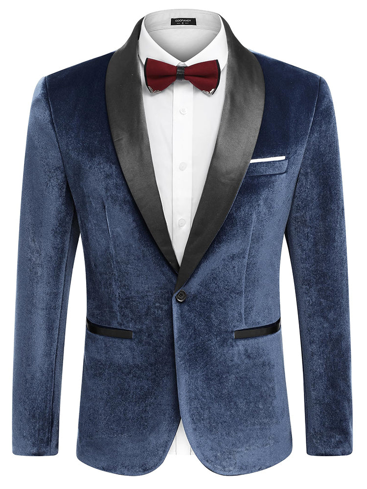 Velvet Tuxedo Blazer Jacket (US Only) - Image 7