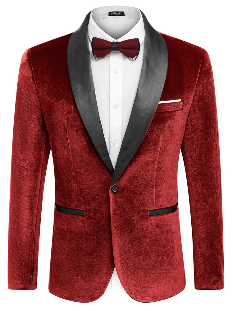 Velvet Tuxedo Blazer Jacket (US Only) - Image 8