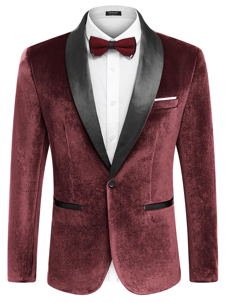 Velvet Tuxedo Blazer Jacket (US Only) - Image 9