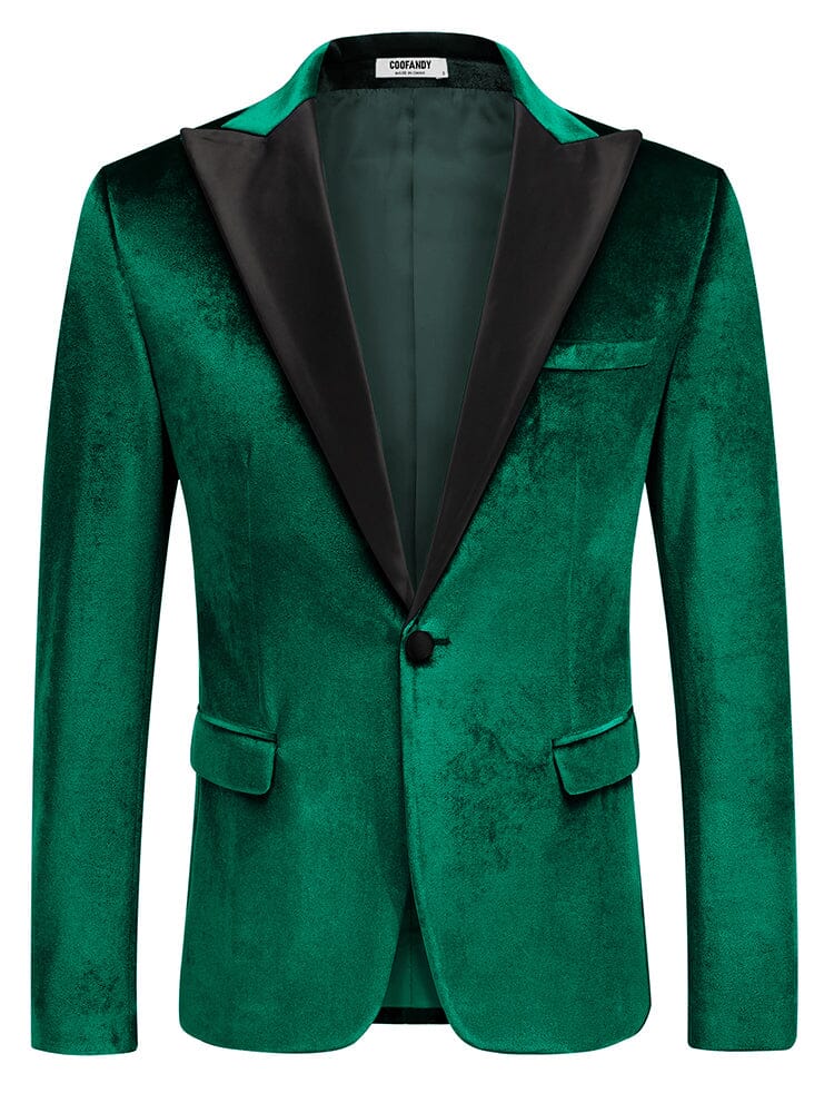 Velvet Tuxedo One Button Blazer (US Only) - Image 6