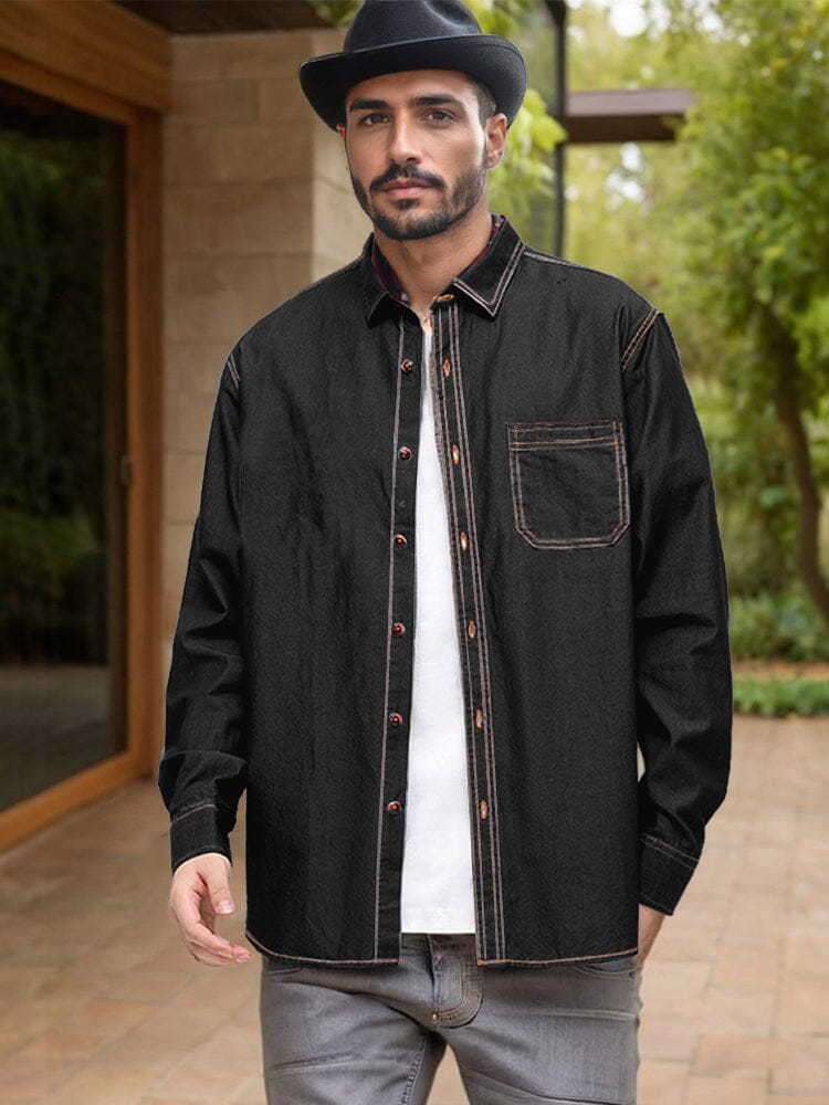 Versatile 100% Cotton Denim Shirt - Image 2
