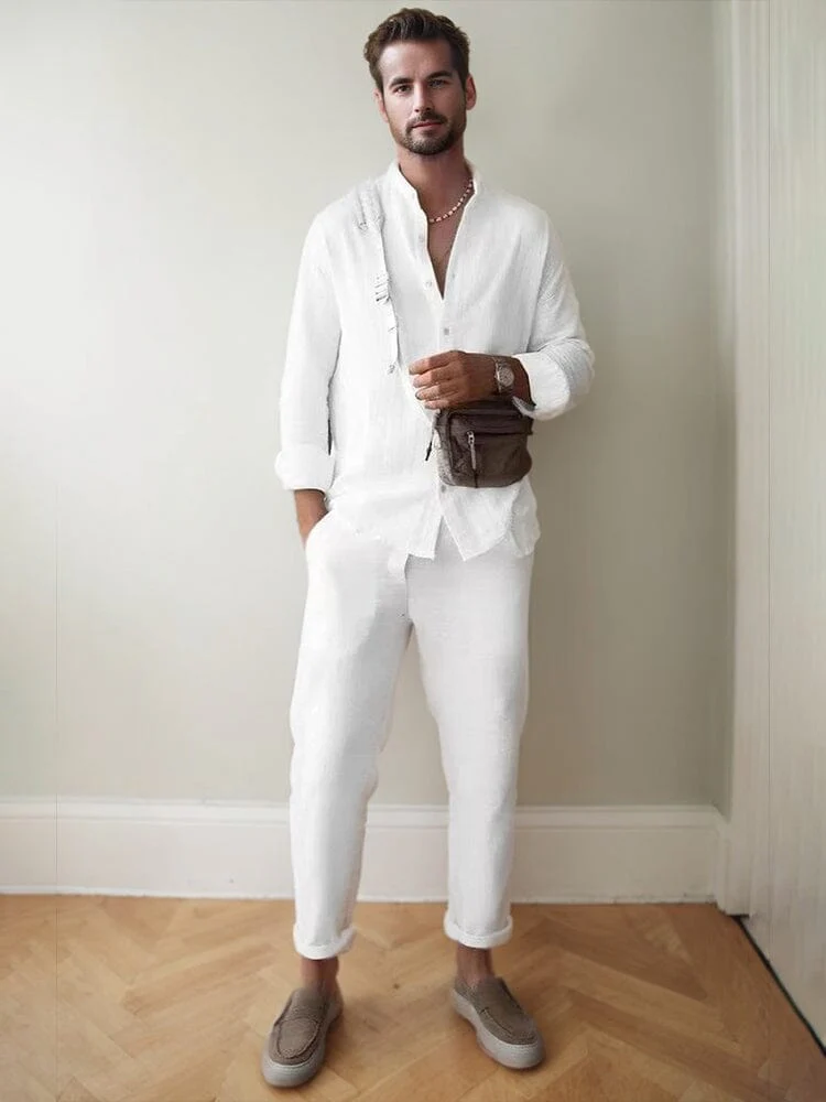 Versatile 100% Cotton Shirt Set - Image 5