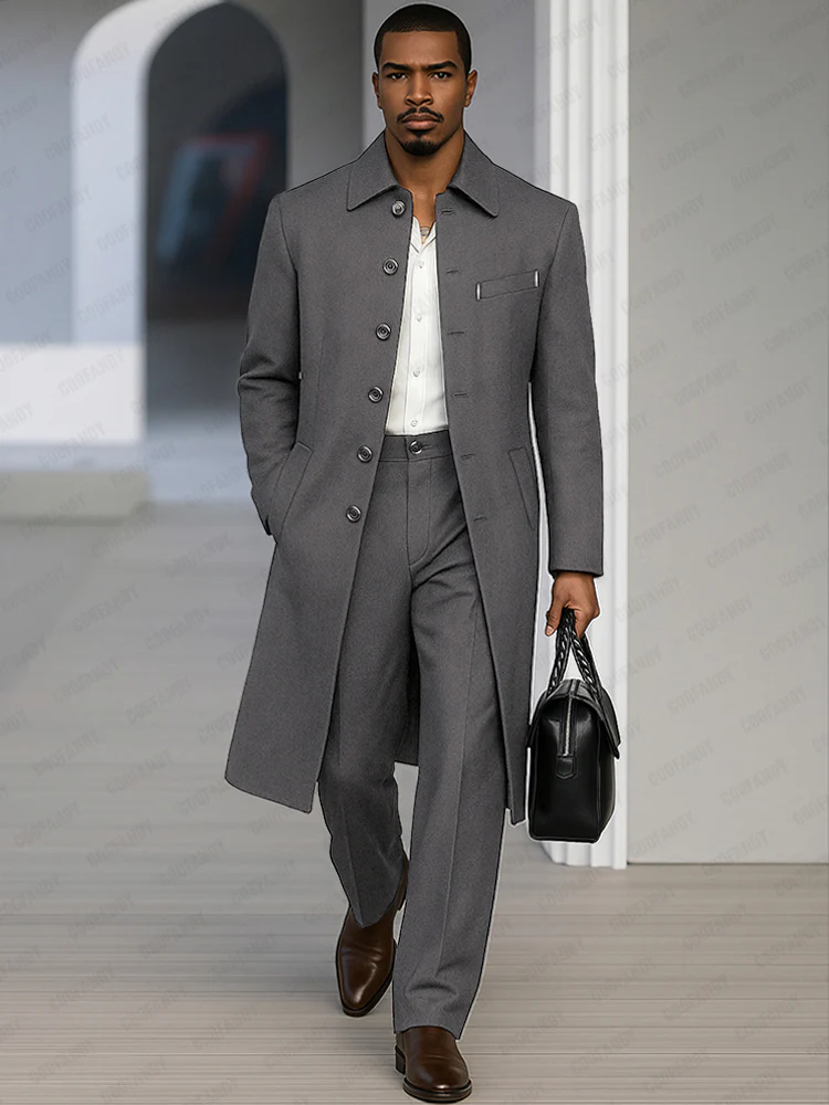 Versatile Business Coat and Pants Set - Image 2