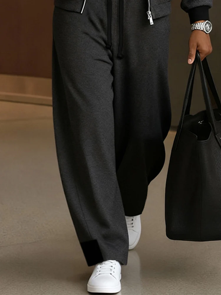 Versatile Casual Jacket Pants Set - Image 4
