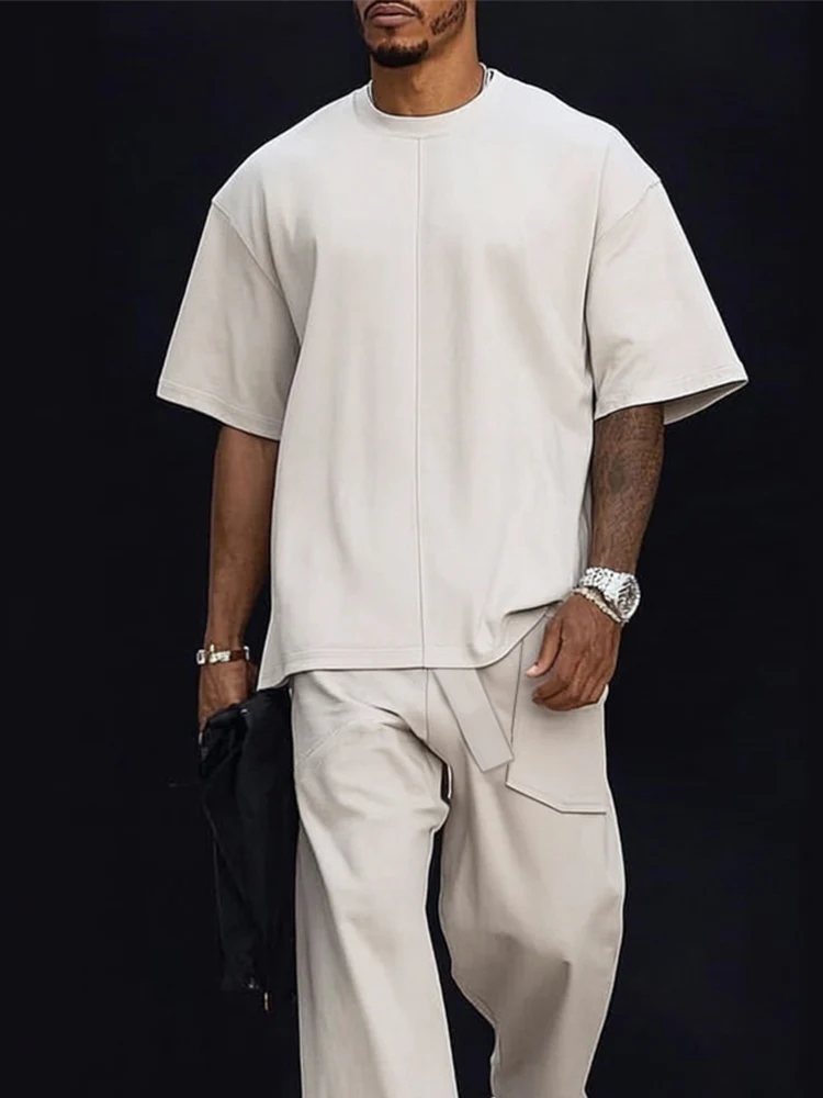 Versatile Daily T-Shirt Pants Set - Image 3