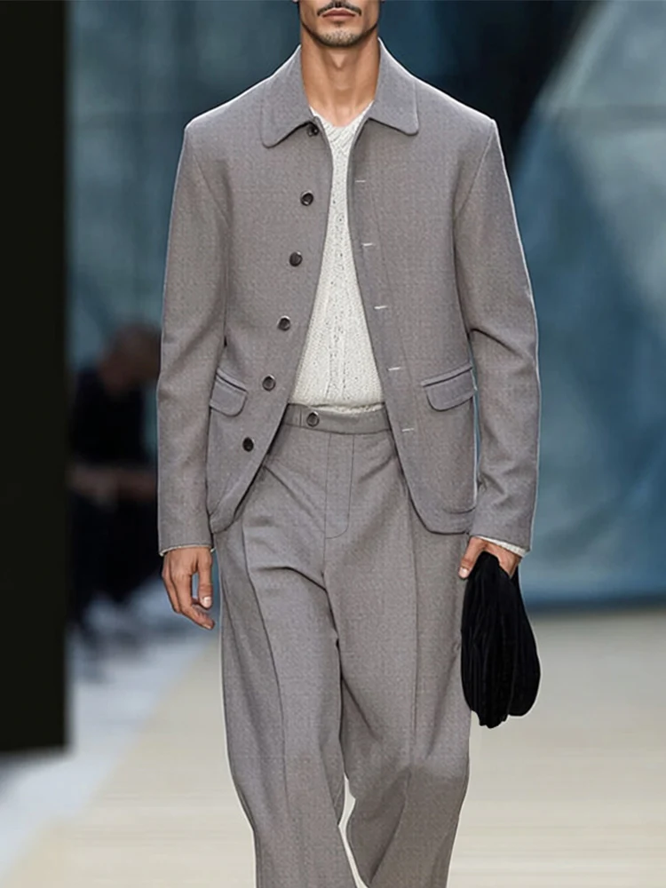 Versatile Modern Cut Blazer Pants Set - Image 3