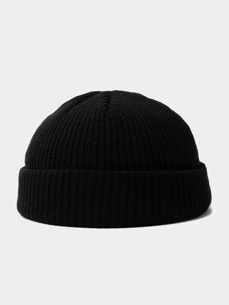 Versatile Simple Ribbed Knit Beanie Hat - Image 6