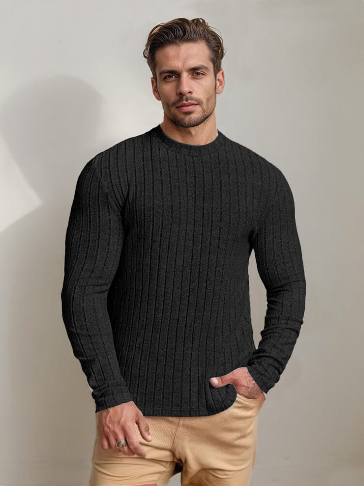 Versatile Stretch Stripe Undershirt - Image 3