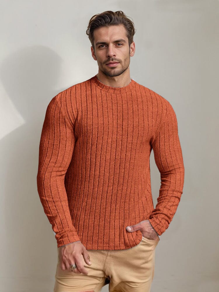 Versatile Stretch Stripe Undershirt - Image 4