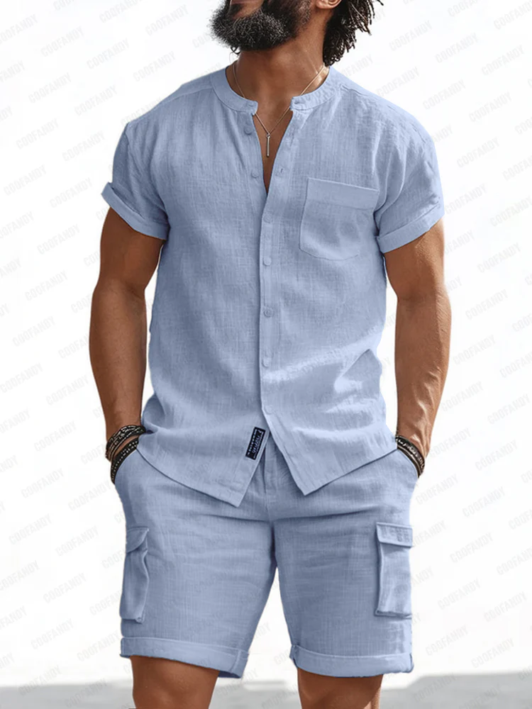 Versatile Style 100% Cotton Shirt Set - Image 2
