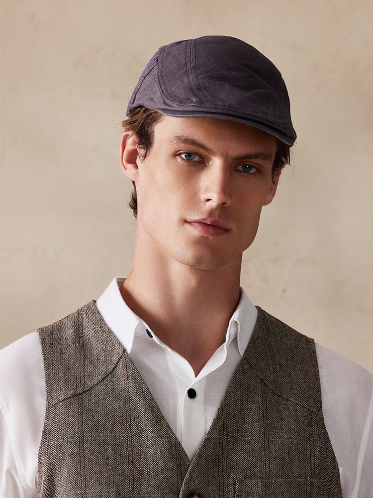 Vintage Adjustable 100% Cotton Beret Hat - Image 9