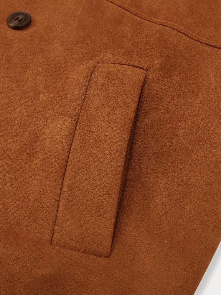 Vintage Comfy Suede Trench Coat - Image 6