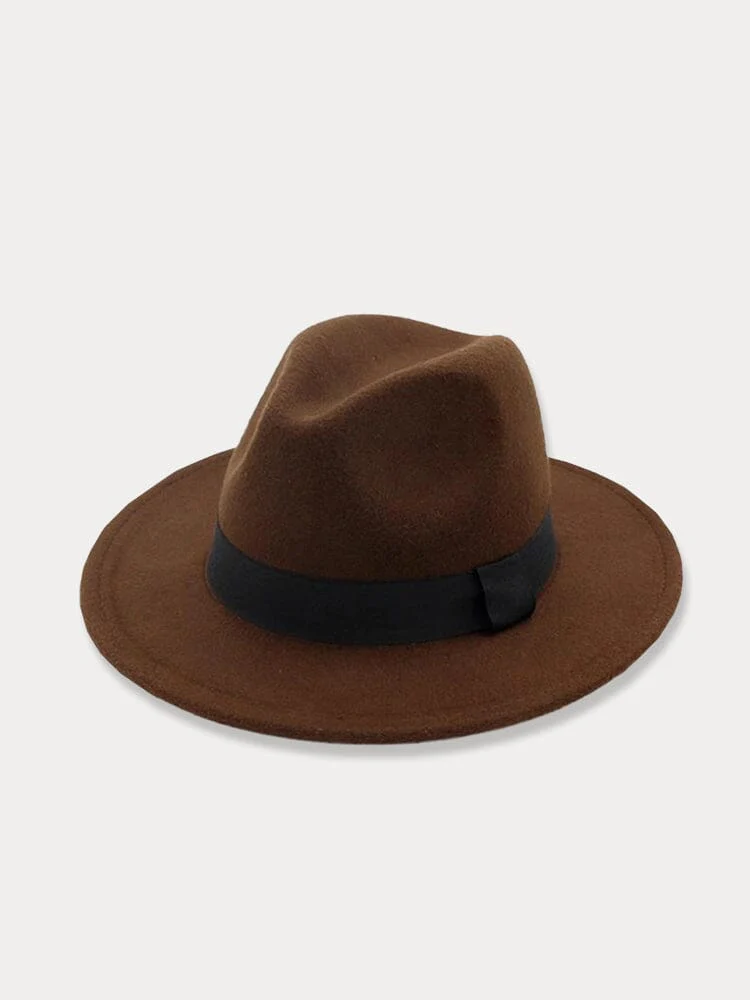 Vintage Fedora Hat with Band - Image 4