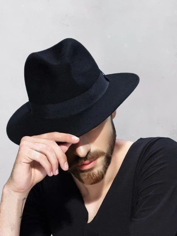 Vintage Fedora Hat with Band - Image 7