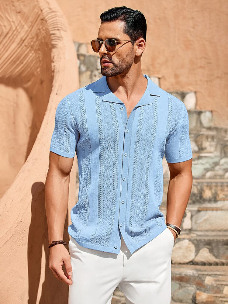 Vintage Knit Button Up Shirt (US Only) - Image 12