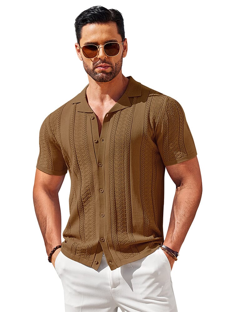 Vintage Knit Button Up Shirt (US Only) - Image 3
