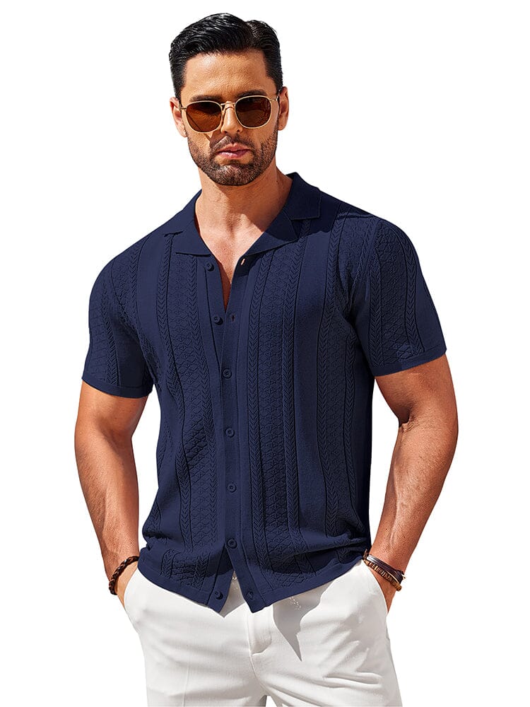 Vintage Knit Button Up Shirt (US Only) - Image 4