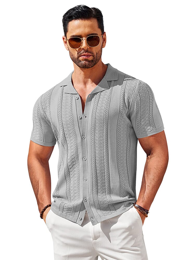 Vintage Knit Button Up Shirt (US Only) - Image 9